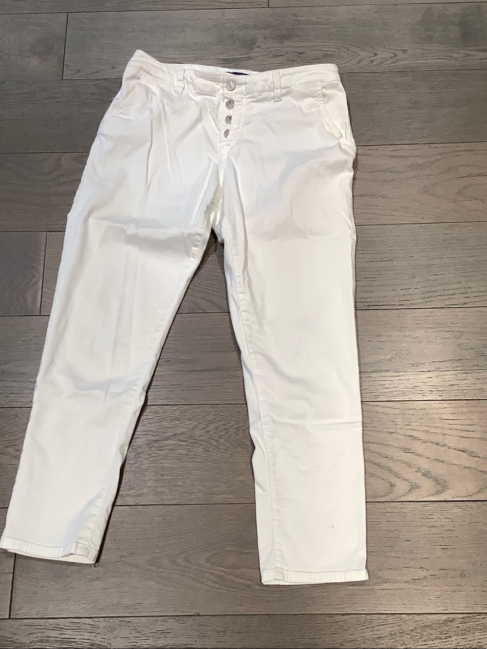 Trussardi Women's White Ankle Cropped Jeans